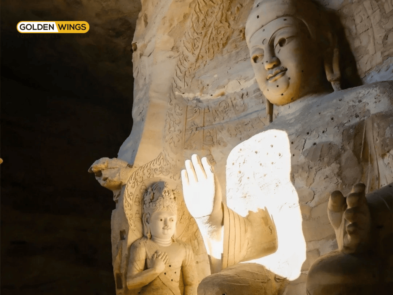 Hang đá Vân Cương: Kiệt tác Phật giáo nghìn năm khắc giữa lòng đá với hơn 50.000 tượng phật Hang đá Vân Cương: Kiệt tác Phật giáo nghìn năm khắc giữa lòng đá với hơn 50.000 tượng phật