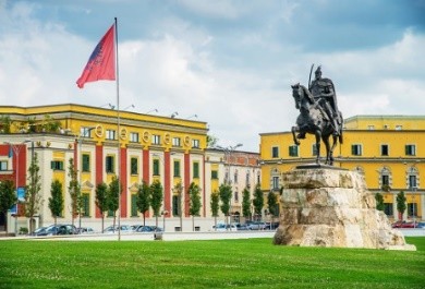 Quảng trường Skanderbeg, Tirana, Albania